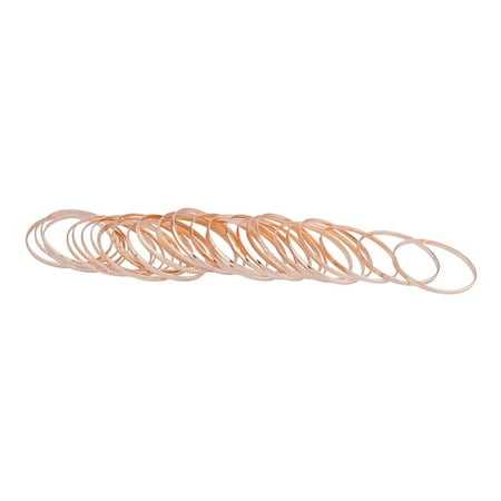 - Lux Accessories Rose Gold Tone Bracelet Indian Wedding Multi Bangle Set 27 PCS