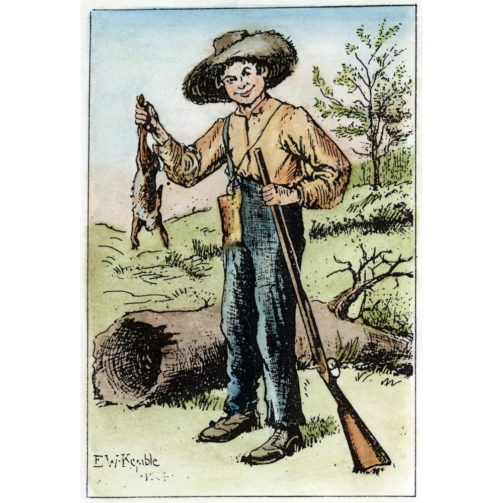 Clemens Huck Finn 1884 Nhuckleberry Finn As Drawn By Edward Windsor