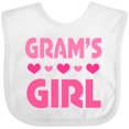 thumbnail image 3 of Inktastic Grams Girl Granddaughter Girls Baby Bib, 3 of 4