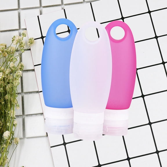 DRAFIDEEP Shower Hanging Bottles Refillable Assorted Color 3Pack