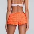 thumbnail image 6 of Tittly Lounge Shorts Women Flowy Shorts for Women Women Lolita Cute Ruffle Lace Trim Pumpkin Pants Boy Shorts Layered Bottoms Fairy Sweet Pettipants Shorts for Women Womens Shorts Orange M, 6 of 9