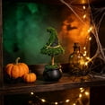 thumbnail image 4 of 8.27 Inch Halloween Mini Artificial Potted Plant,Weather Resistant Fake Witch Plant Tabletop Ornament for Living Room Office Shelf, 4 of 6
