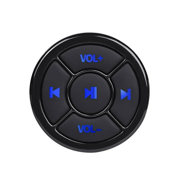 Bouton Multimédia Sans Fil BT5.0 Mini Télécommande Volant de Voiture Télécommande pour la Musique Jouer Selfie Compatible avec les Appareils iOS Android