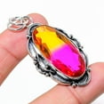 thumbnail image 2 of Natural Bi-Color Tourmaline Gemstone 925 Sterling Silver Pendant 2.36", 2 of 2