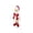 A, variant on Resin Christmas Duck Decoration with Santa Hat and Red Stocking Design, White and Red, for Home Tabletop Mantel Display, Festive Figurine