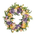 thumbnail image 2 of Spring Wreaths for Front Door 18In Outside Welcome Summer Flowers Weatherproof Greenery All Seasons Round Wreaths, 2 of 7