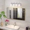 thumbnail image 3 of 4-Light 25.49 inch Brushed Nickel Vanity Light Fixtures, 3 of 9