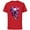 Red, variant on Marvel Spider-Man: Across the Spider-Verse Gwen Glitch - Short Sleeve Cotton T-Shirt for Adults - Customized-Royal Heather