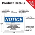 thumbnail image 2 of Exit Only This Door Is To Remain Closed OSHA Notice Aluminum Sign 18 Inch x 12 Inch - 10 Pack, 2 of 8