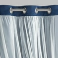 thumbnail image 3 of VCNY Home Jessica 2-Piece Navy Solid Blackout Curtain Set, 38" x 84", 3 of 5