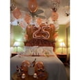 thumbnail image 3 of Números de globos en oro rosa de 40 pulgadas para decoración de fiesta de cumpleaños, 3 of 6