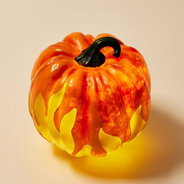 Halloween Pumpkin 多色LEDライト付き Douhoow Halloween Pumpkin Light, Resin Light Up Battery