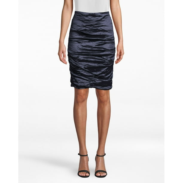 Nicole Miller Artelier Navy Sandy Techno Metal Skirt Us 14 - Nicole Miller Artelier Bedding Navy Nicole Miller Artelier Navy Sandy Techno Metal Skirt Us 14 - Nicole Miller Artelier Bedding Navy