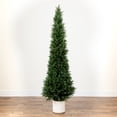 thumbnail image 6 of Nearly Natural 6ft. UV Resistant Artificial Cedar Tree in Decorative White Planter (Indoor/Outdoor), 6 of 7