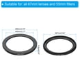 thumbnail image 2 of Uxcell 67mm-55mm Metal Step Down Ring, Camera Lens Filter Adapter Ring for Camera Lenses Hood, Black, 2 of 5