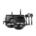 thumbnail image 1 of Batería de Cocina Vasconia Esencial Aluminio Antiadherente 12 Piezas – Negro, 1 of 15