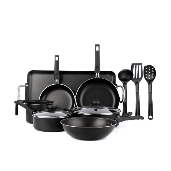 Batería de Cocina Vasconia Esencial Aluminio Antiadherente 12 Piezas – Negro
