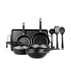 thumbnail image 1 of Batería de Cocina Vasconia Esencial Aluminio Antiadherente 12 Piezas – Negro, 1 of 13