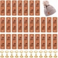 thumbnail image 6 of 50Sets Handmade Tags Imitation Leather Crochet Labels with Iron Rivet Brown Rectangle Crochet Tags for Handmade Embossed Tag for DIY Crafts Knitting Sewing Hats Purses Clothing 76mm, 6 of 8