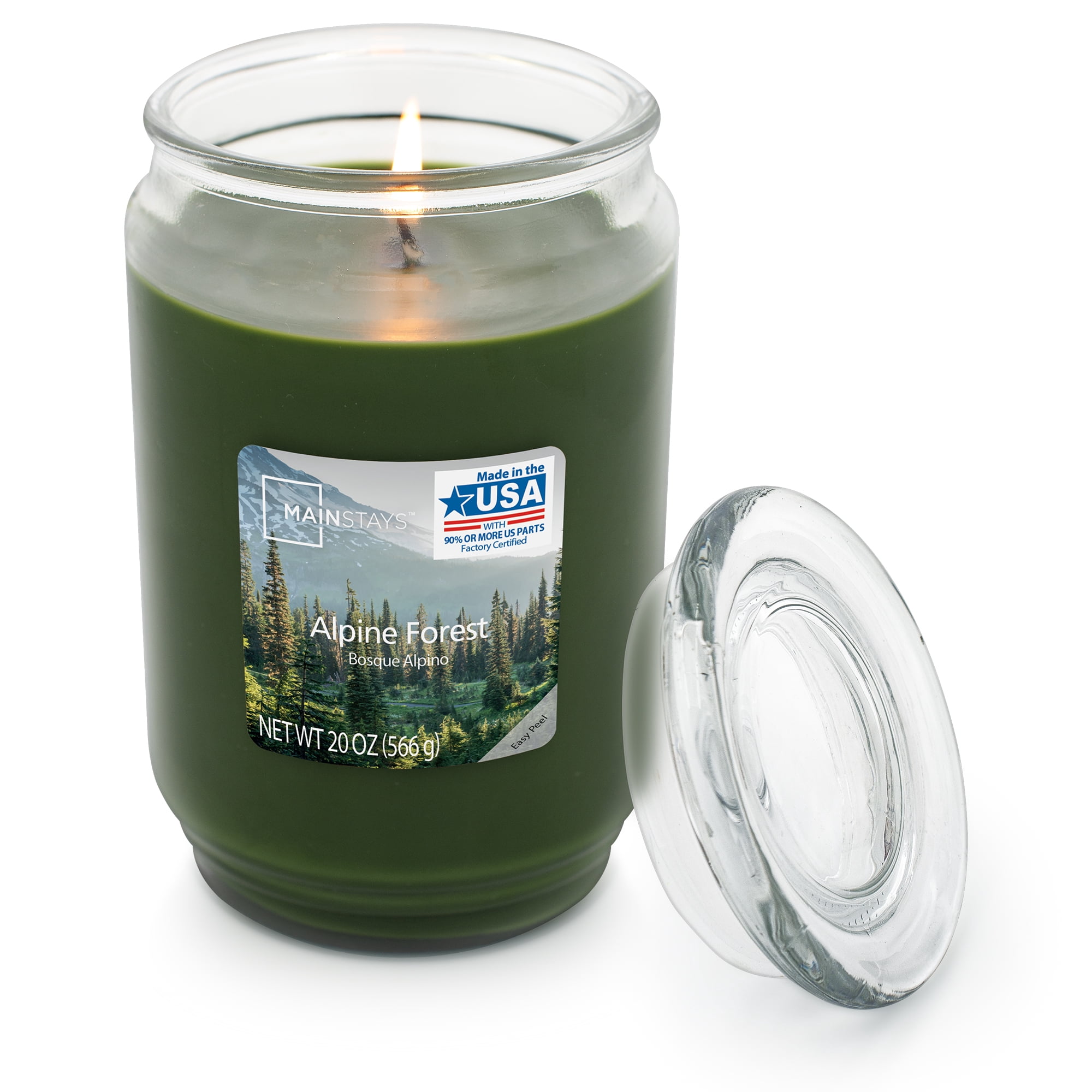 Mainstays Alpine Forest Scented Single Wick Jar Candle, 20 oz