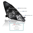 thumbnail image 3 of Spec-D Tuning Black LED Projector Headlights Compatible with 2000-2005 Toyota Celica, Left + Right Pair Headlamps Assembly, 3 of 7