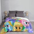 thumbnail image 6 of My Lit-Tle Pony Fleece Blanket Super Soft Cozy Throw Blanket Fuzzy Comfy Flannel Blanket Warm Plush Blankets And Throws For Couch, Sofa, Bed 60"X50", 6 of 7