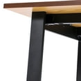 thumbnail image 2 of Emma + Oliver 60x30 Dining or Gaming Table with Double Sided Laminate Table Top and Heavy Duty U-Frame Steel Base, Walnut, 2 of 9