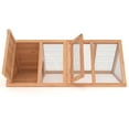 thumbnail image 5 of Phonjoroo Wooden Ventilated Chicken Coop for 2 Chickens, Brown, 5 of 7