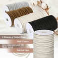 thumbnail image 4 of Cuerda de macramé de 5 mm, 100 m, cuerda de algodón natural para tejer, colgar, decoración de plantas DIY (Beige), 4 of 5