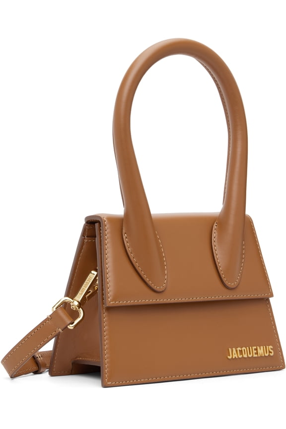 Pre-Owned Jacquemus Le Chiquito Mini Leather Brown Leather Crossbody Bag Bag