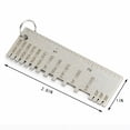 thumbnail image 2 of 2pcs Thick Gage Sheet Metal Gage Gauge Measuring Tool Wire Stainless Steel US, 2 of 10