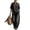 Black, variant on 2 Piece Pants Set for Women Sleeveless Halter Neck Tank Top and Wide Leg Jeans Casual Chic Airport Outfits, 2XL