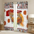 thumbnail image 2 of Homewish Orange Basketball Black Out Curtains For Teens,Sport Theme Curtains Pack of 2 (42x63 Each),Ball Game Bedroom Curtains,Luxury Bedroom Decor, 2 of 6