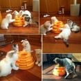 thumbnail image 2 of 3pcs Cat Toy Three Layers Pet Toys Intelligence Crazy Play Ball Tray Cat Toy (Green), 2 of 8