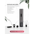 thumbnail image 5 of Mumba 3 in 1 Electric Wine Saver Opener Preserver Vacuum Stainless Steel with Stoppers Set Metallic USB Rechargeable (Grey), 5 of 6
