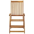 thumbnail image 2 of vidaXL Outdoor Recliner Chairs Patio Chair with Cushions Solid Wood Acacia, 2 of 108