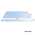 thumbnail image 4 of Fabric Replacement for 10 x 8 feet Retractable Patio Awning Silver Gray, 4 of 8