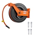 thumbnail image 1 of KFFKFF Retractable Air Hose Reel, 3/4 Inch x 50 FT PVC Air Hose Max 300PSI, Auto Rewind Air-Compressor Hoses Reel, 1 of 9