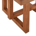 thumbnail image 2 of Walnut Solid Wood End Table - Farmhouse Style Side Table for Living Room & Bedroom, 2 of 8