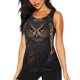 thumbnail image 1 of Fotbe Classical Style Brown Owl Blusas Sin Mangas para Mujer – Estilo Casual, Corte Suelto, Slim-Fit, Cuello Redondo Deportivo, Tops de Verano para Gimnasio y Yoga-Large, 1 of 7
