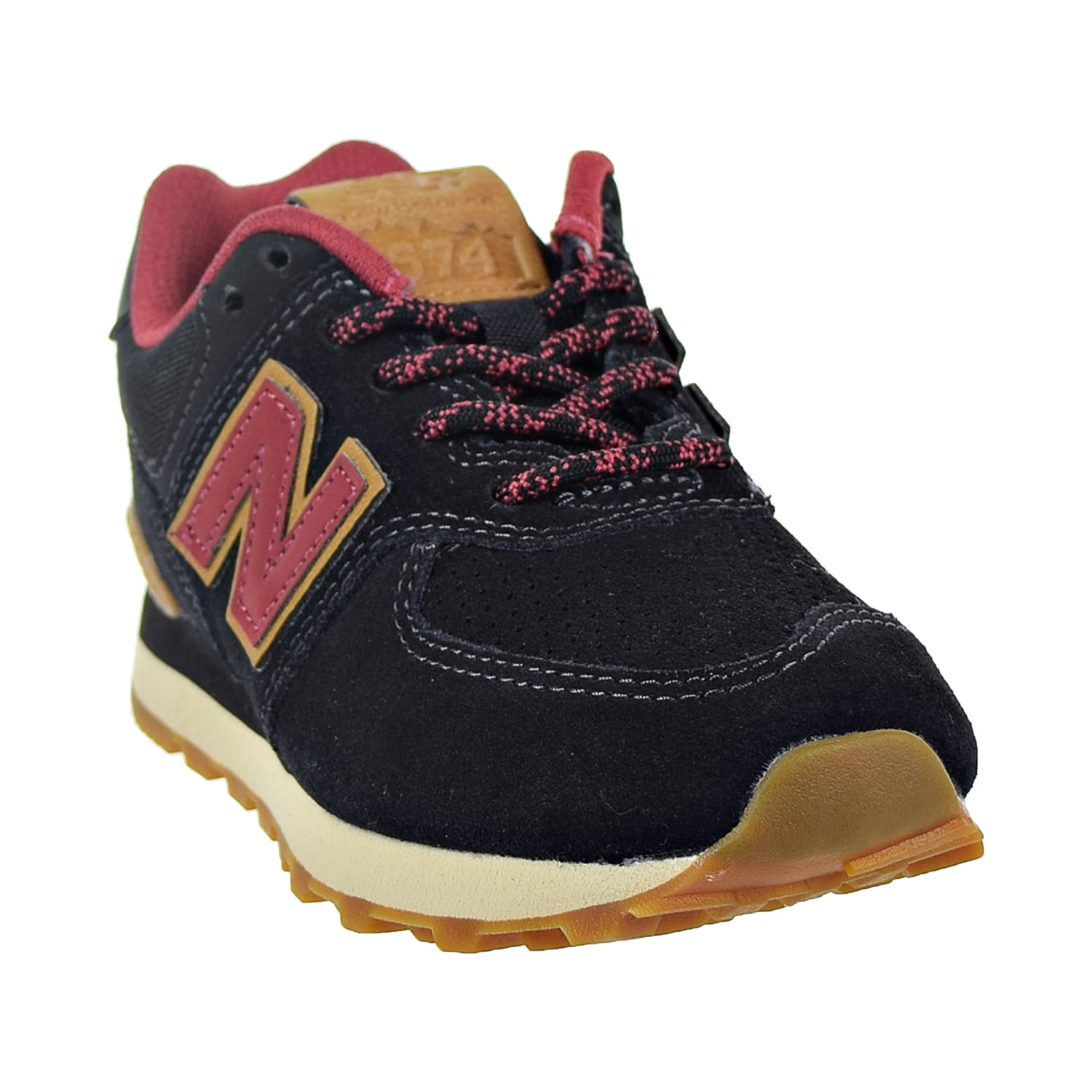 New balance 574 sales black with earth red
