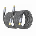 thumbnail image 1 of LujingZ 4K USB C Monitor Cable [3M, 2-Pack], UHD USB C Video Cable, 100W PD Charging, HDR Type C Display, Data Transfer Cord for Dell/LG, ARZOPA/MNN/KYY Portable Monitor, 1 of 1