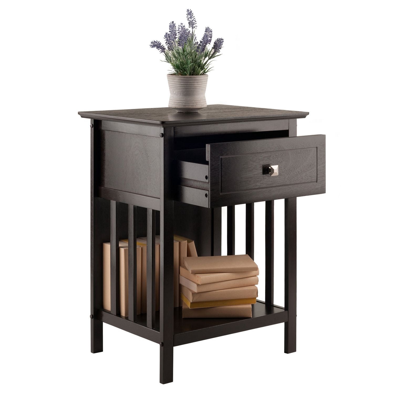 Winsome Marcel Accent Table in Coffee Finish
