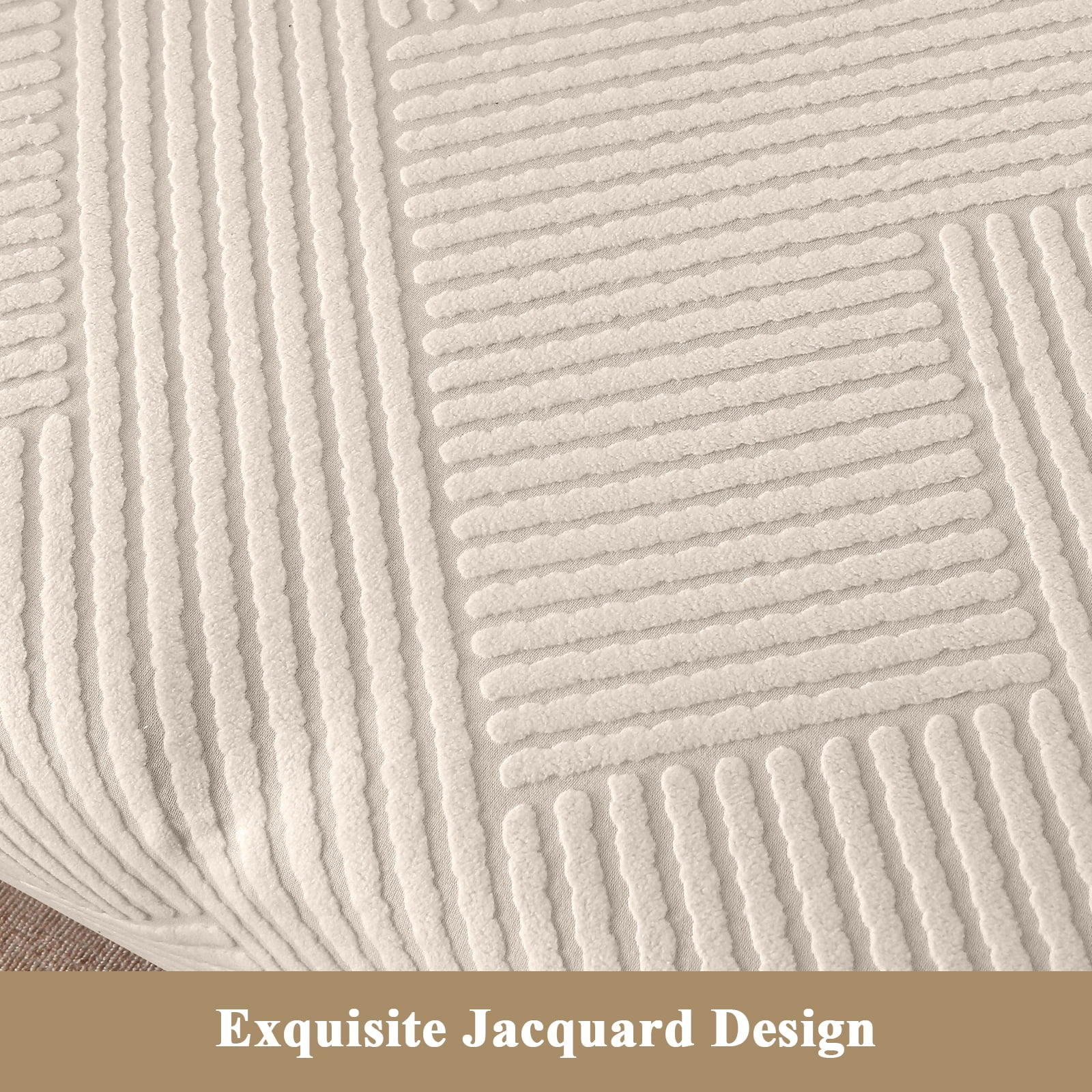 MeyJey Waterproof Sofa Cover, Slipcover for Loveseat Sofa, Stretch Furniture Protector for Kids Dogs Cats Pets, Beige White