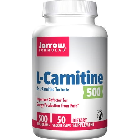Jarrow Formulas L-Carnitine, Supports Brain, Memory, Energy, Cardiovascular Health, 500 mg, 50