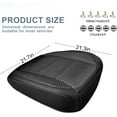 thumbnail image 2 of 1 Pack Black Ventilated Cool Bottom Car Seat Cover, 3D Air Mesh Breathable Front Leather Car Seat Protectors, Universal Fit Automotive Comfortable Seat Cushion with Storage Pocket for Car Truck SUV, 2 of 6