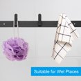 thumbnail image 4 of Unique Bargains Coat Rack Wall Mount, 13" Metal Chamfer Wall Hooks Rail with 4 Hooks, Black, 4 of 5