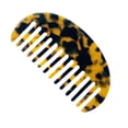 thumbnail image 1 of Vogacara Peine geométrico ligero y compacto para una cómoda experiencia de peinado y fácil de llevar Peine de tablero de acetato Leopard Type1 NO1, 1 of 6