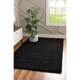 thumbnail image 3 of Unique Loom Solo Solid Shag Collection Area Modern Plush Rug Lush & Soft, 10' 0 x 13' 0, Jet Black, 3 of 5