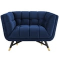 thumbnail image 5 of Modway Adept Performance Velvet Armchair in Midnight Blue, 5 of 5